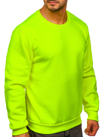 Herr Tjock Sweatshirt Gul-Neon Bolf 2001