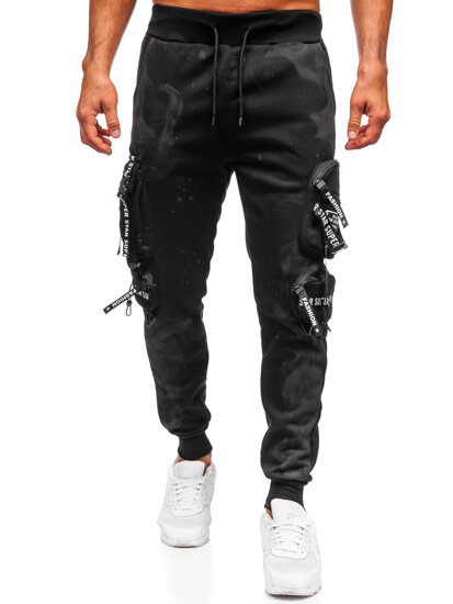 Herr Varm Cargo-joggers Svart Bolf HSS342