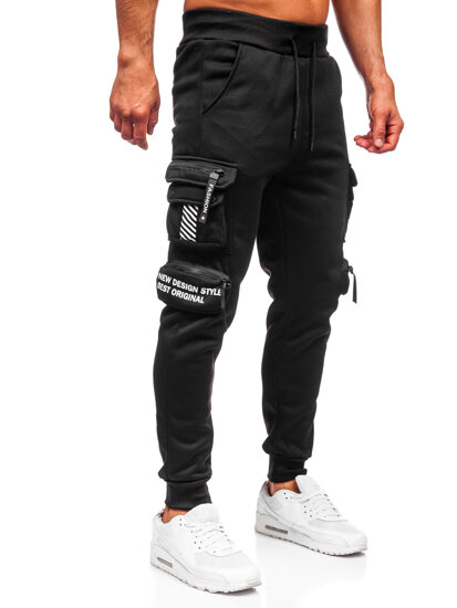 Herr Varm Cargo-joggers Svart Bolf HSS361