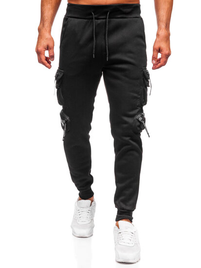 Herr Varm Cargo-joggers Svart Bolf HSS361