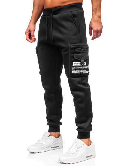 Herr Varm Cargo-joggers Svart Bolf K22