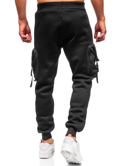 Herr Varm Cargo-joggers Svart Bolf K23