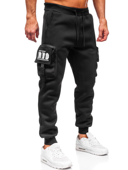 Herr Varm Cargo-joggers Svart Bolf K23