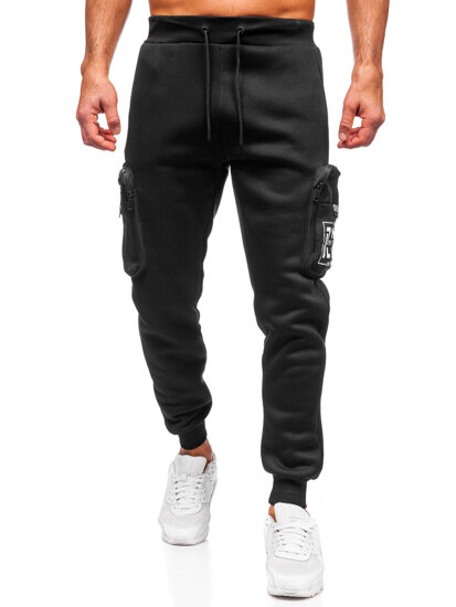 Herr Varm Cargo-joggers Svart Bolf K25