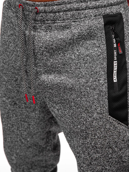 Herr Varm Jogger-sweatpants Antracitgrå Bolf Q1100