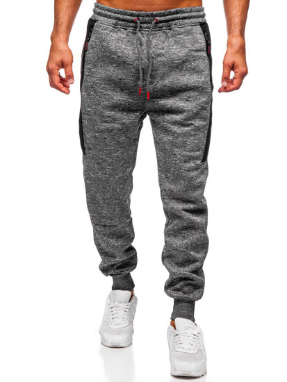 Herr Varm Jogger-sweatpants Antracitgrå Bolf Q1201