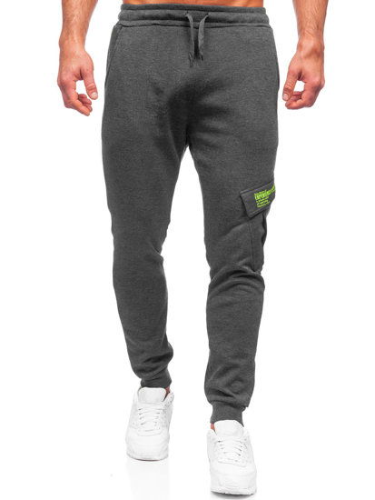 Herr Varma Cargo-sweatpants Grafitgrå Bolf HW2173