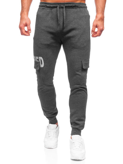 Herr Varma Cargo-sweatpants Grafitgrå Bolf HW2176