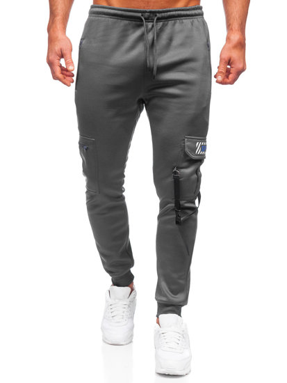 Herr Varma Cargo-sweatpants Grafitgrå Bolf HW2206