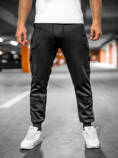 Herr Varma Cargo-sweatpants Svart Bolf HR209