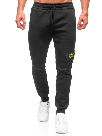 Herr Varma Cargo-sweatpants Svart Bolf HW2173