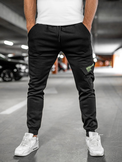 Herr Varma Cargo-sweatpants Svart Bolf HW2173