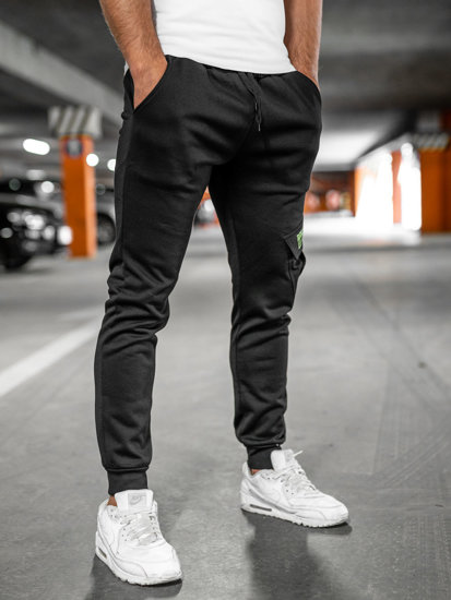 Herr Varma Cargo-sweatpants Svart Bolf HW2173