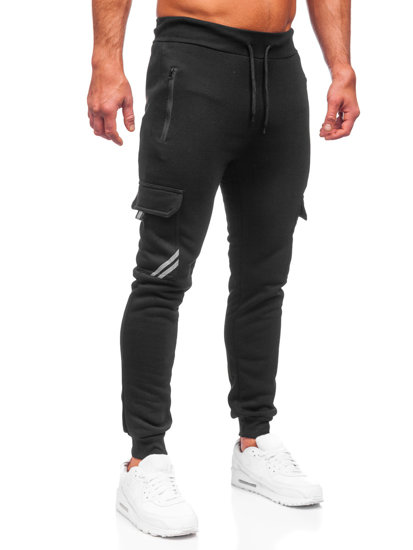 Herr Varma Cargo-sweatpants Svart Bolf HW2207