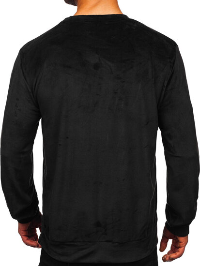 Herr Velour Sweatshirt Svart Bolf 8B1166