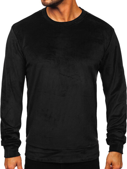 Herr Velour Sweatshirt Svart Bolf 8B1166