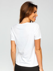 Dam Basic T-shirt Vit Bolf SD211