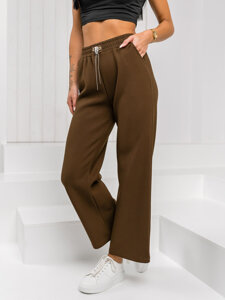 Dam Byxor Wide Leg Choklad Bolf W5226