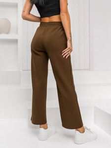 Dam Byxor Wide Leg Choklad Bolf W5226