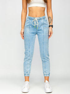 Dam Jeans Mom Fit Blå Bolf BF108