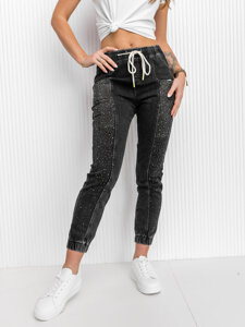 Dam Jeans Mom Fit Svart Bolf BF108