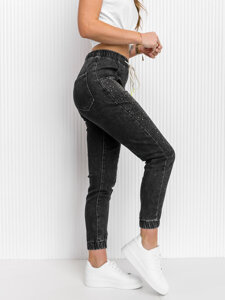 Dam Jeans Mom Fit Svart Bolf BF108