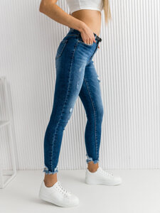 Dam Jeans Skinny Fit med bälte Marinblå Bolf S3958-3P