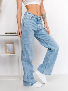 Dam Jeans Wide Leg Blå Bolf G7856