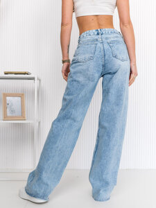 Dam Jeans Wide Leg Blå Bolf G7856