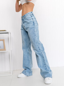 Dam Jeans Wide Leg Blå Bolf G7856