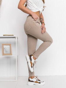 Dam Jeans-leggings Beige Bolf S108