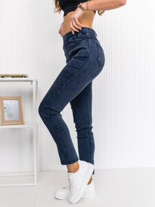 Dam Jeans-leggings Marinblå Bolf S113