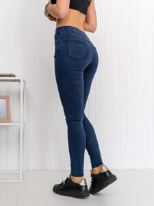 Dam Jeans-leggings Marinblå Bolf W7059