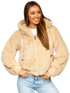 Dam Lättviktsjacka fårskinn Jacka Beige Bolf 21230