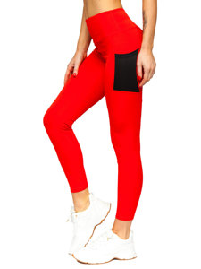 Dam Leggings Röd Bolf XL009