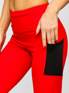 Dam Leggings Röd Bolf XL009