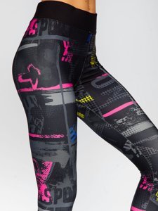 Dam Leggings Svart Bolf 20668