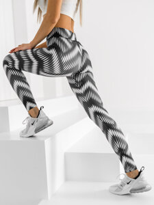 Dam Leggings Svart-Vit Bolf 20700