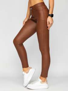 Dam Leggings i fuskskinn Choklad Bolf DM850