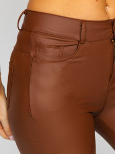 Dam Leggings i fuskskinn Choklad Bolf DM850