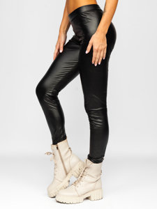 Dam Leggings i fuskskinn Svart Bolf 0012