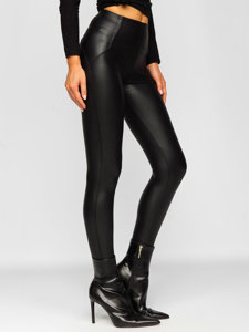 Dam Leggings i fuskskinn Svart Bolf J51700