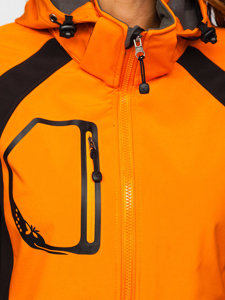 Dam Övergångsjacka i softshell Orange Bolf 9055