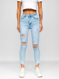 Dam Push Up Jeans Blå Bolf A20-2