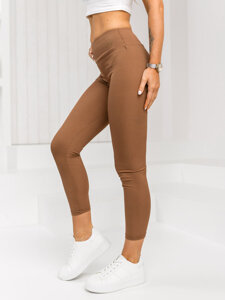 Dam Randiga Leggings Brun Bolf W7903