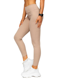 Dam Randiga Leggings Cappuccino Bolf 020