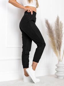 Dam Randiga Sweatpants Svart Bolf W7855