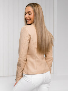 Dam Skinnjacka Beige Bolf 11Z8058