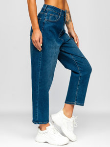 Dam Slouchy Jeans Marinblå Bolf FL1956