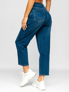 Dam Slouchy Jeans Marinblå Bolf FL1956